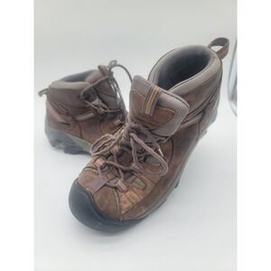 Keen Hiking Boots Size 9 Brown Waterproof Trail Outdoor Shoes
